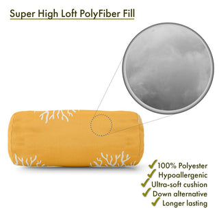 Coral Round Bolster Pillow