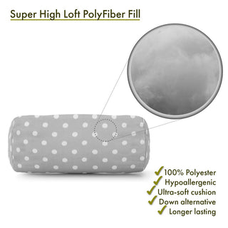 Ikat Dot Round Bolster Pillow