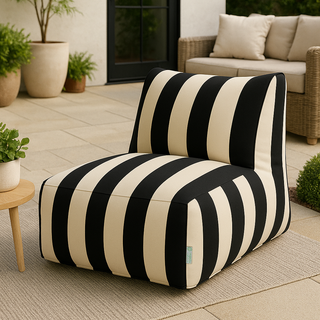 Vertical Stripe Lounger Chair