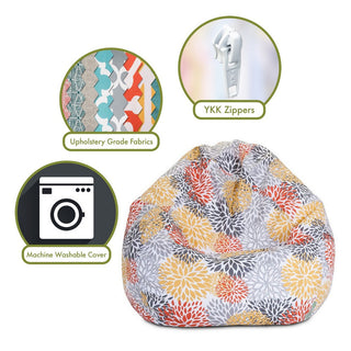 Citrus Blooms Large Bean Bag Chair