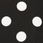 Black Large Polka Dot