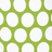 Hot Green Large Polka Dot